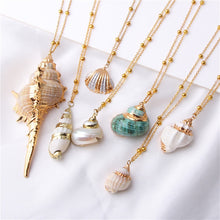 Load image into Gallery viewer, Boho Shell Chain Necklaces
