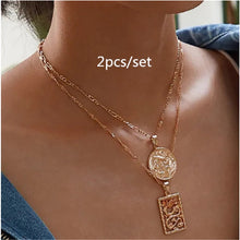 Load image into Gallery viewer, Gold Vintage Pendant Necklaces