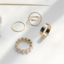 Load image into Gallery viewer, Edgy Metal Geometric Ring Sets