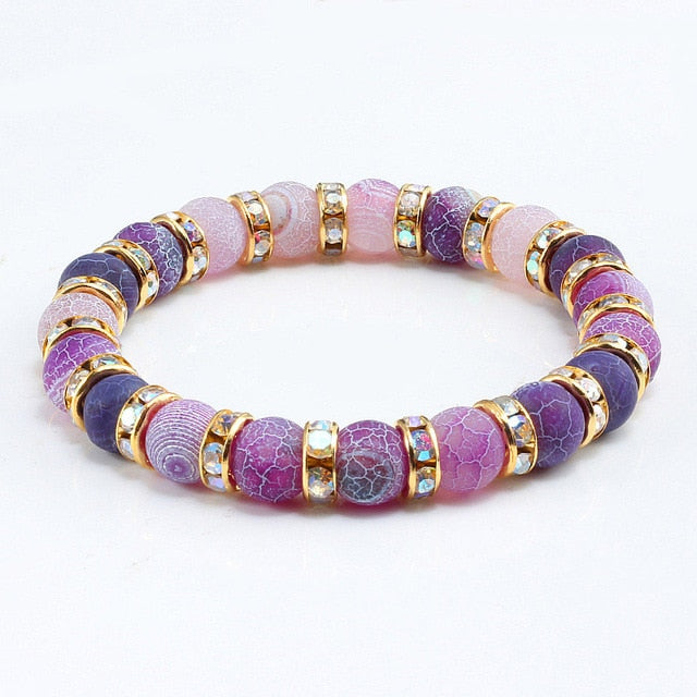 Purple Beaded Bracelets