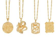 Load image into Gallery viewer, Gold Vintage Pendant Necklaces
