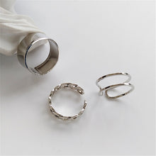 Load image into Gallery viewer, Edgy Metal Geometric Ring Sets
