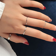 Load image into Gallery viewer, Edgy Metal Geometric Ring Sets
