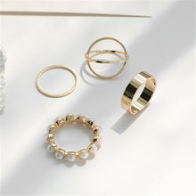 Load image into Gallery viewer, Edgy Metal Geometric Ring Sets
