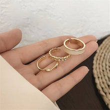 Load image into Gallery viewer, Edgy Metal Geometric Ring Sets
