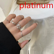 Load image into Gallery viewer, Edgy Metal Geometric Ring Sets

