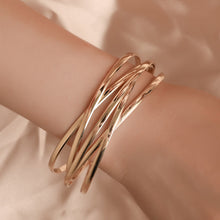 Load image into Gallery viewer, Geometric Cuff Bangle Bracelets

