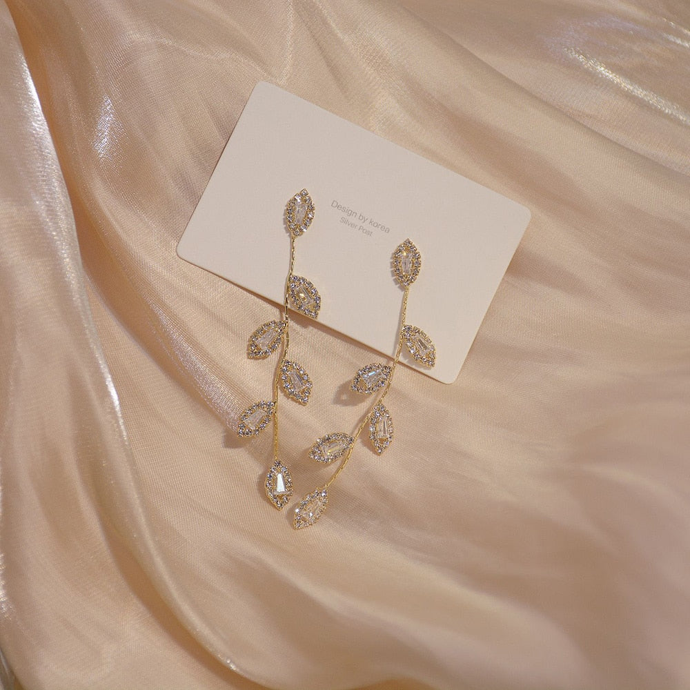 Luxury Leaves Earring Set